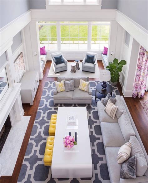 large rectangular living room layout